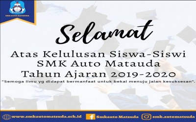 SMK Auto Matsuda Umumkan Kelulusan Secara Daring, Siswa Dilarang Konvoi.